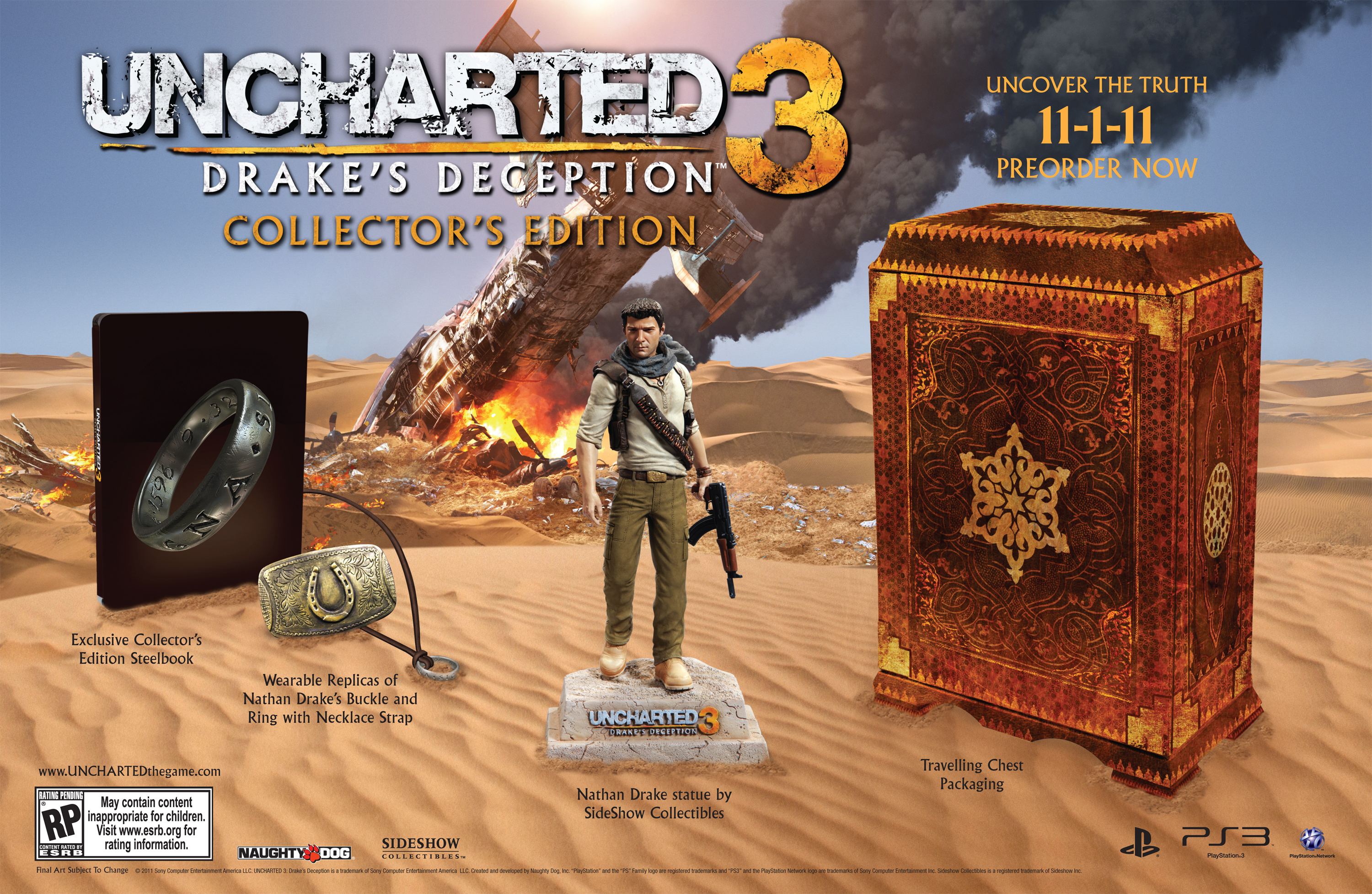 Uncharted 3 Collector’s Edition Details