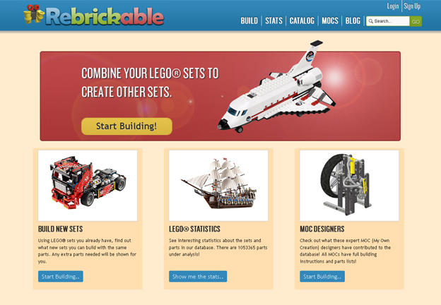 Rebrickable – a site to turn all those Legos sets into something new!