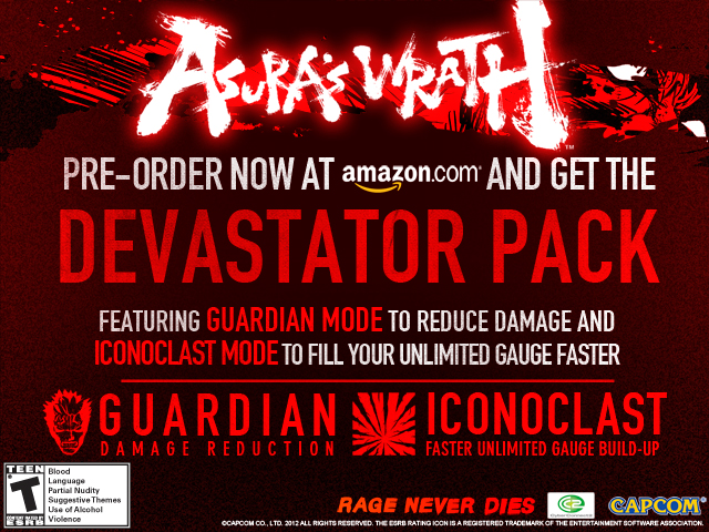 Asura’s Wrath Amazon Pre-Order Information