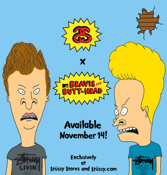 Stussy x Beavis and Butthead