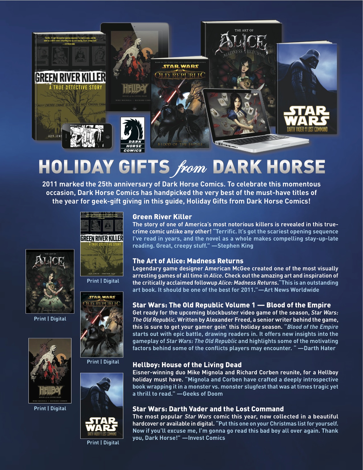 Dark Horse Holiday Gift Guide 2011