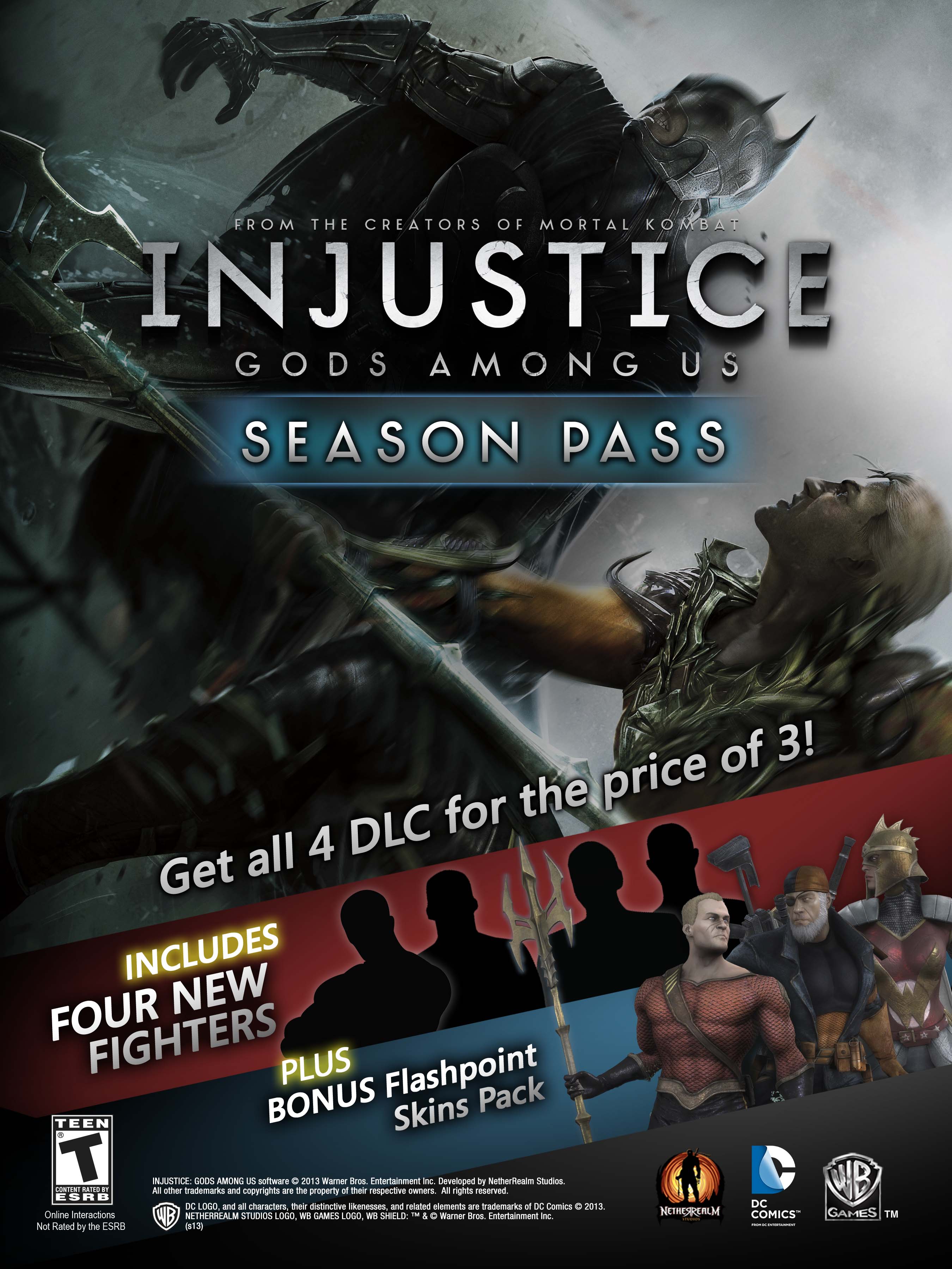 Injustice: Gods Among Us Season Pass coming to PSN & XBLA