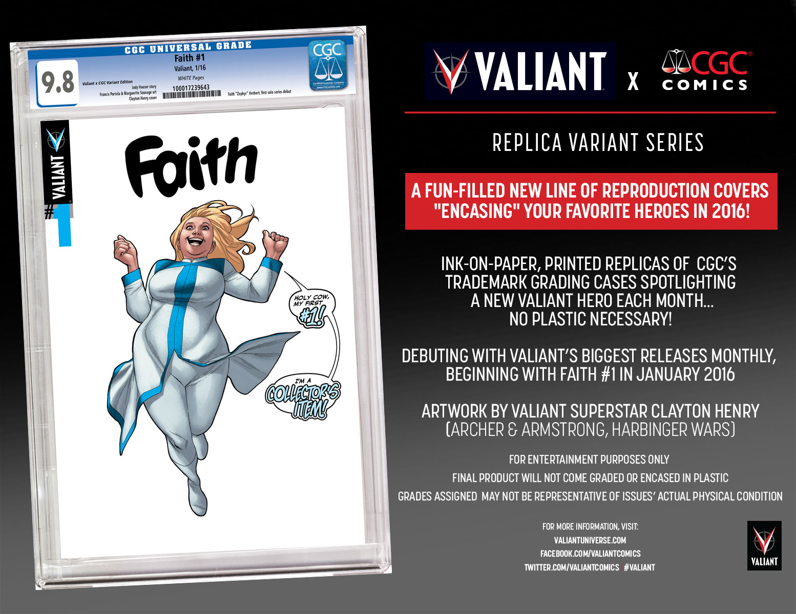 NYCC 2015: VALIANT x CGC REPLICA VARIANT SERIES – A  Fun-Filled Line of Reproduction Covers