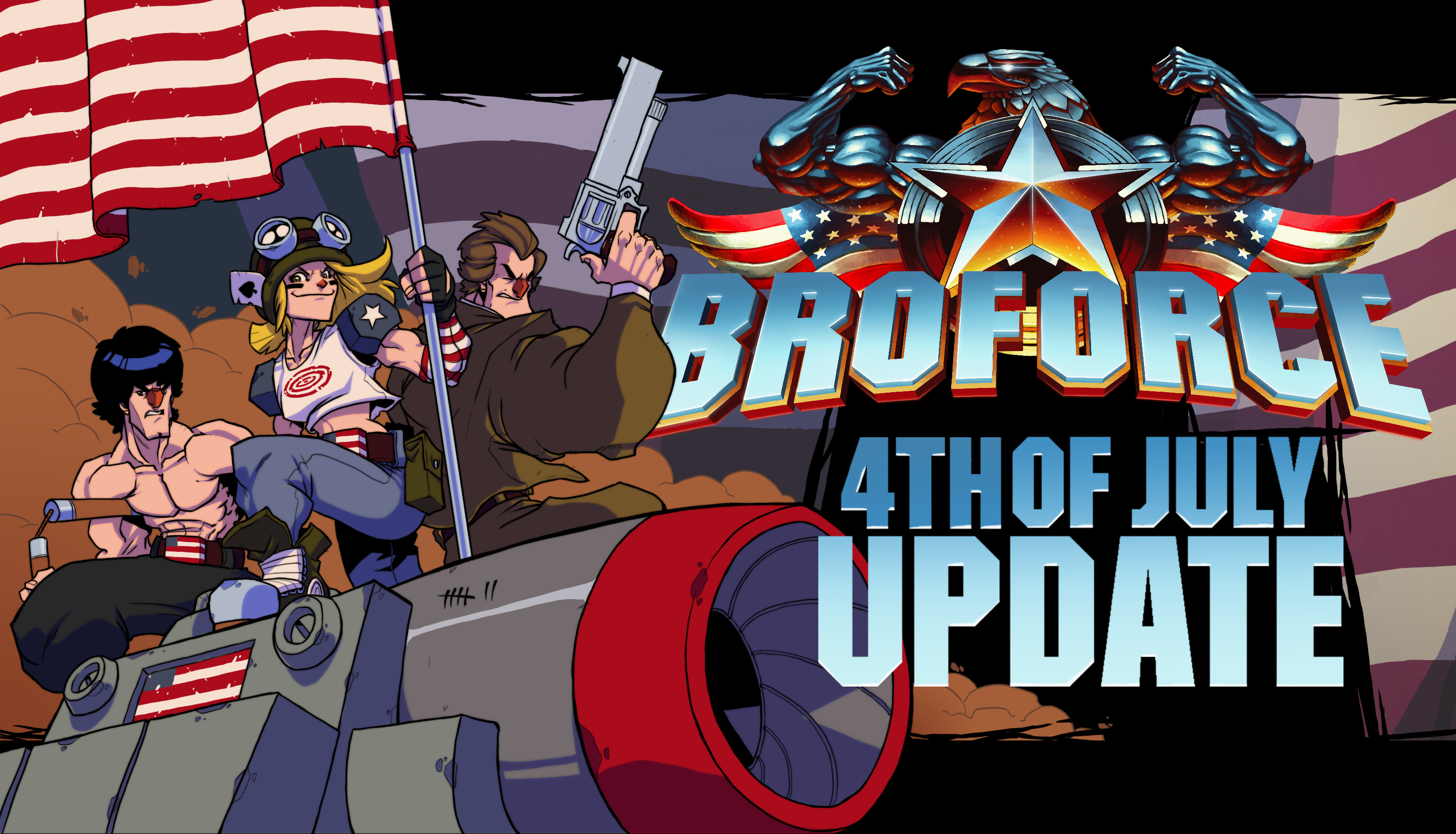 BROFORCE UNLEASHES ‘FOURTH OF JULY’ UPDATE ON A FREEDOM-LOVING WORLD