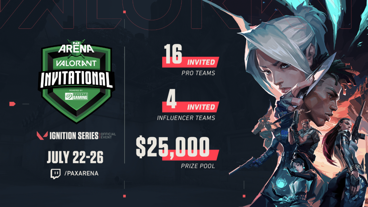 Riot Games Partners with PAX Arena to Launch the PAX Arena VALORANT Invitational Powered by Seagate