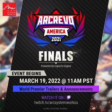 ARCREVO America Finals Taking Place on March 19