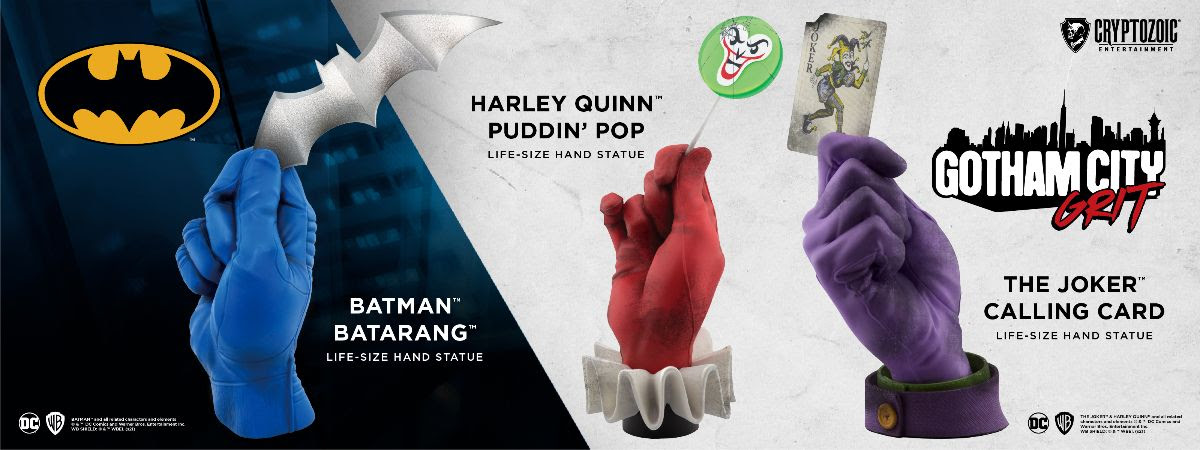 Cryptozoic, Warner Bros. Consumer Products, and DC Announce New Collectible Statues Featuring Batman and Super-Villans’ Famed Accessories