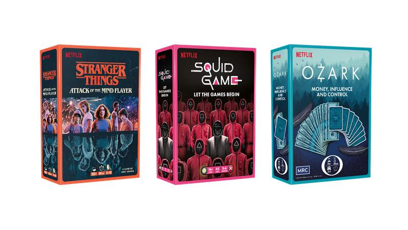 Asmodee and Netflix Announce Partnership with Ozark, Squid Game and Stranger Things Officially Licensed Board Games