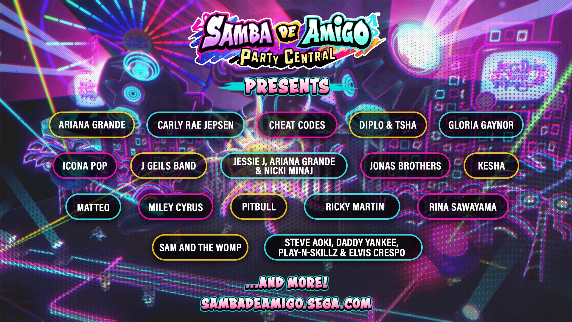 SEGA Reveals First Batch of Songs in Samba de Amigo: Party Central