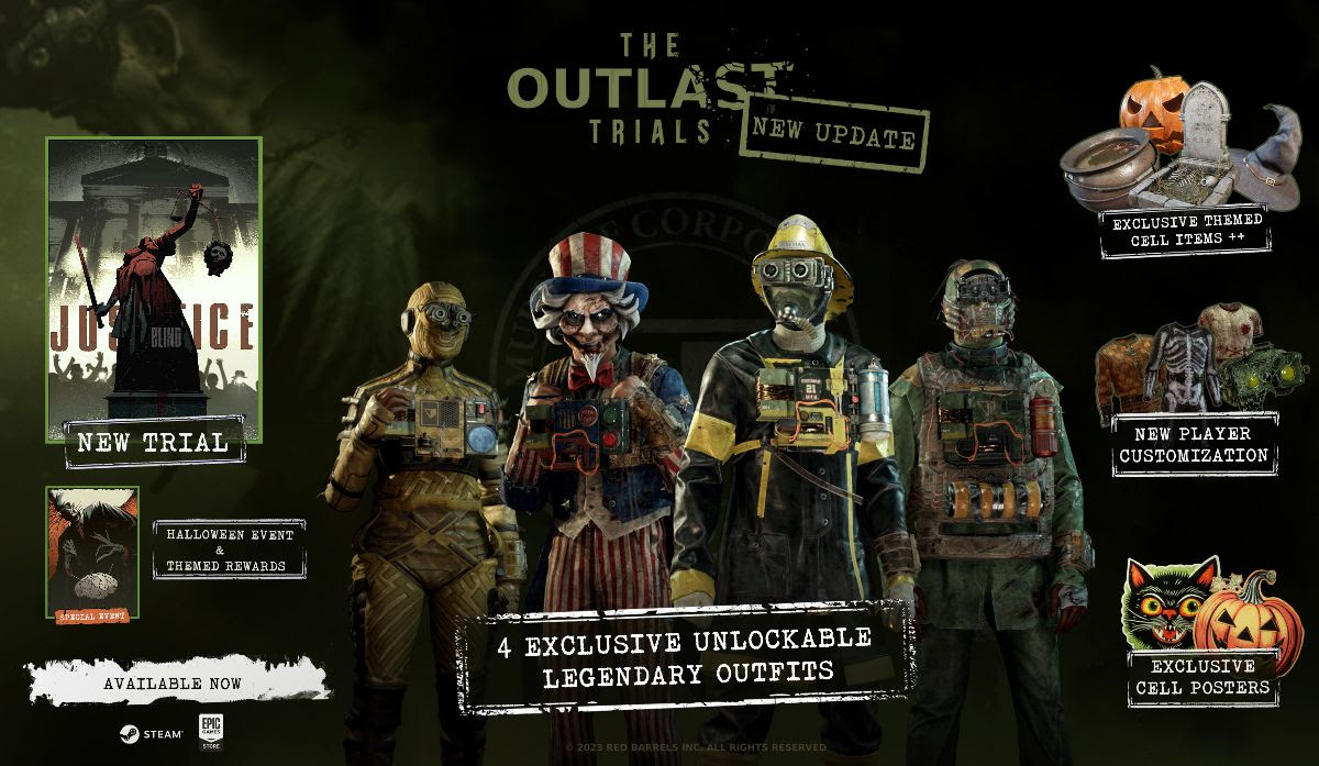 THE OUTLAST TRIALS – COURT IS NOW IN SESSION WITH NEW HALLOWEEN UPDATE