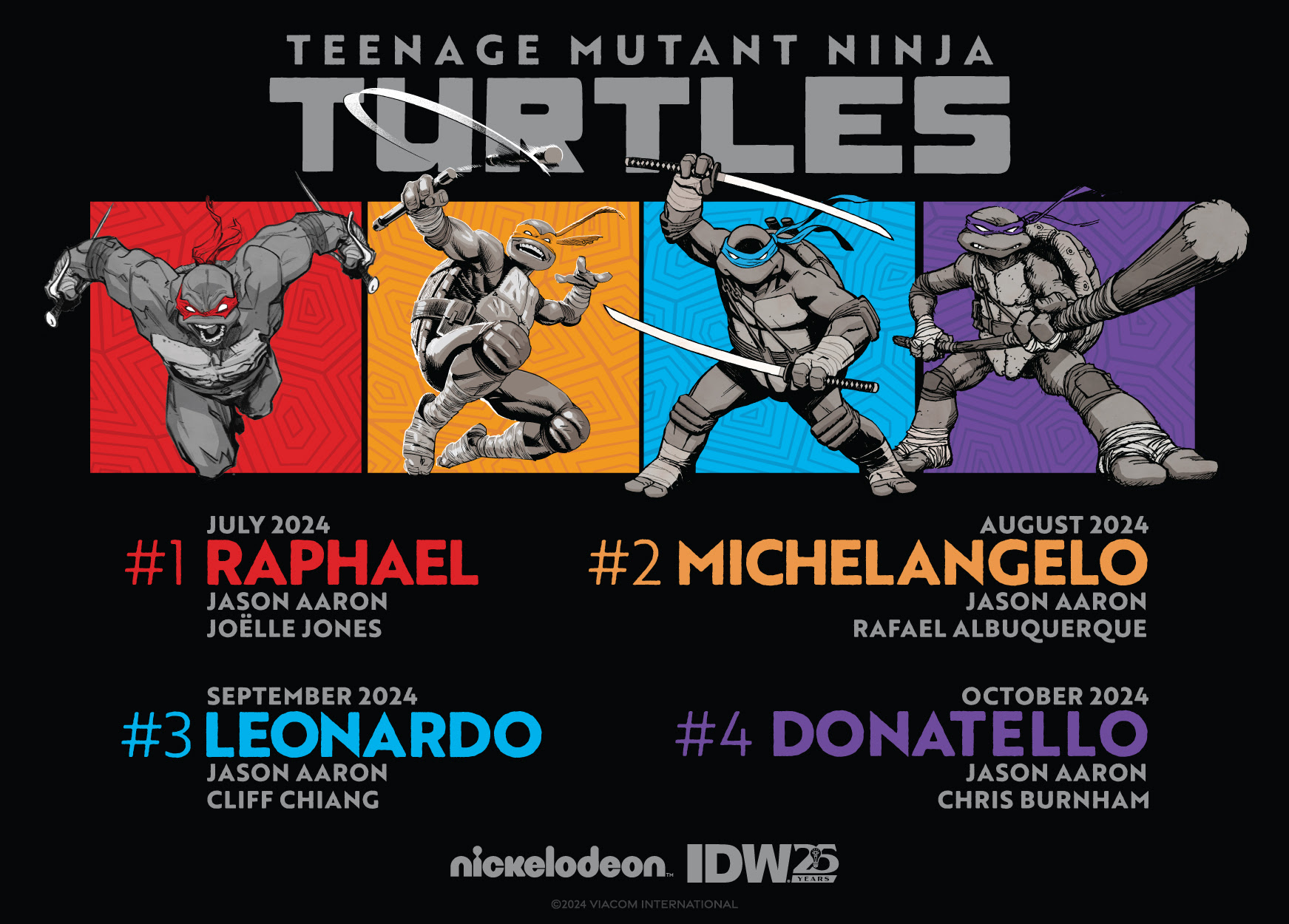 TEENAGE MUTANT NINJA TURTLES COMIC SERIES RELAUNCH TO FEATURE FOUR FAN-FAVORITE ARTISTS