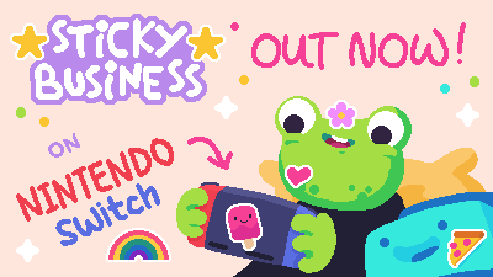 Run Your Own Sticker Shop in Sticky Business, Now Available on Nintendo Switch